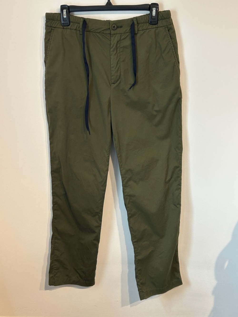YOOST Amsterdam Men’s Olive Green Chinos Size 32 Drawstring Elastic Waist